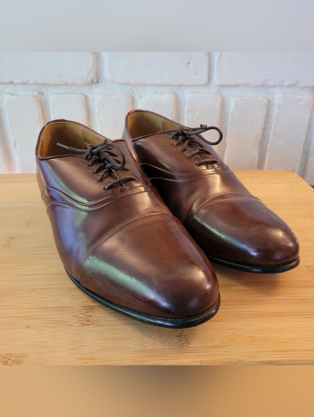 Stacy Adams Tan Leather Dress Shoe Insole with Branded Label